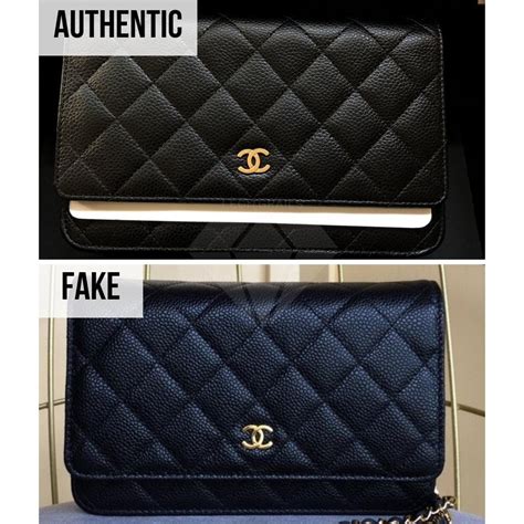 signs of fake chanel|counterfeit chanel wallet.